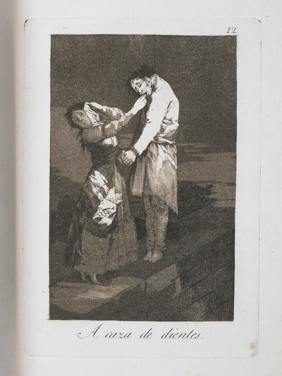 Plate from Los Caprichos, 1797-1798 by Francisco de Goya